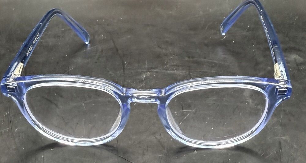 Warby Parker Percey Jr Jr Eyeglass Frames 47-17-125 Blue Transparent Kids Size